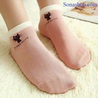 set 10 đôi tất mèo cổ ngắn siêu (đáng yêu)