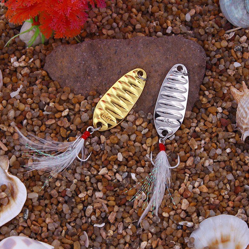 Mồi Câu Cá Giả Bằng Kim Loại Cứng Màu Vàng/Bạc 5g-20g
