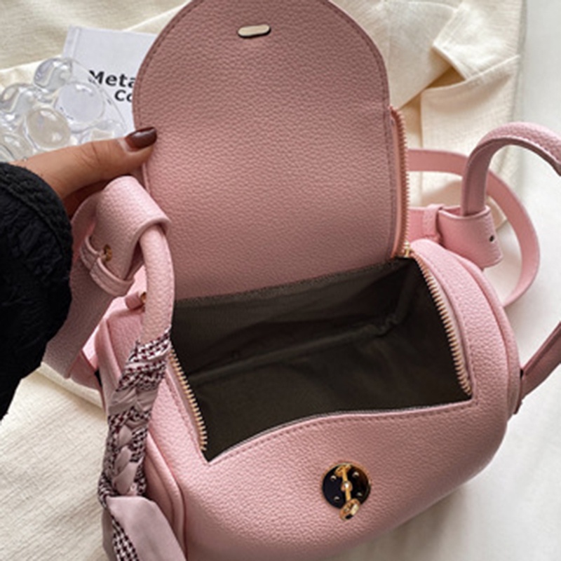 Túi Đeo Vai Bằng Lụa Màu Trơn Thời Trang Cho Nữ