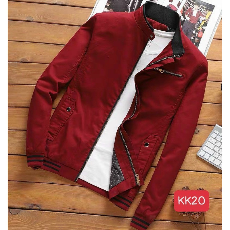 Áo Khoác Nam Syn92. Áo Khoác Kaki Cá Tính Phong Cách Trẻ Trung Năng Động GM08 Màu Đỏ Đô | BigBuy360 - bigbuy360.vn