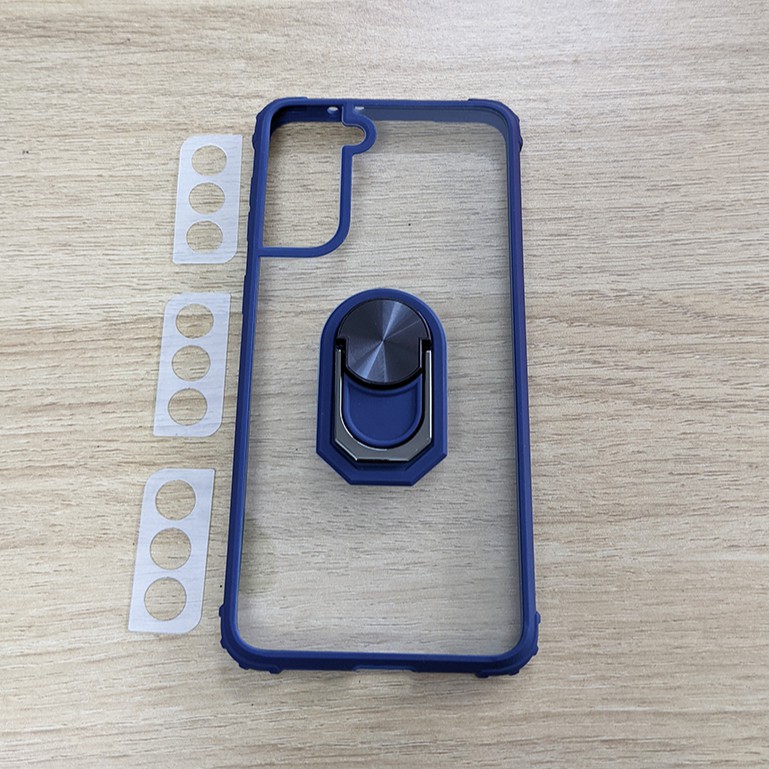 Ốp lưng chống sốc kèm iring cho Samsung Galaxy S21 Plus- Dán Camera S21 Plus