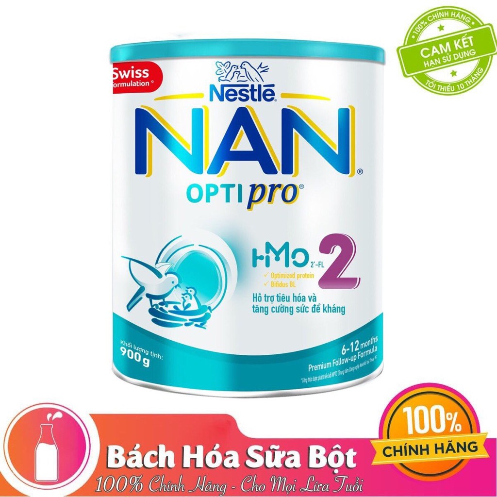 Combo 2 Lon Sữa Bột Nan Optipro 2 - 900g