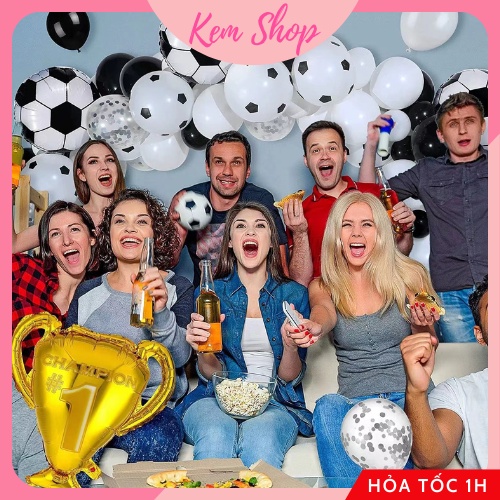 Bóng hình quả bóng đá trang trí sinh nhật cho bé trai, decor chụp ảnh - Kem Shop K147