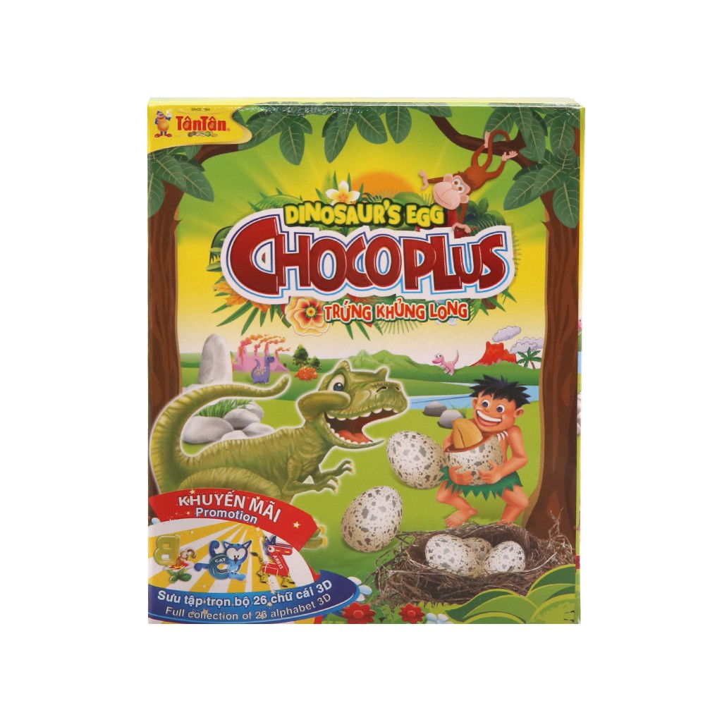 Đậu phộng trứng khủng long Chocoplus Tân Tân hộp 38g