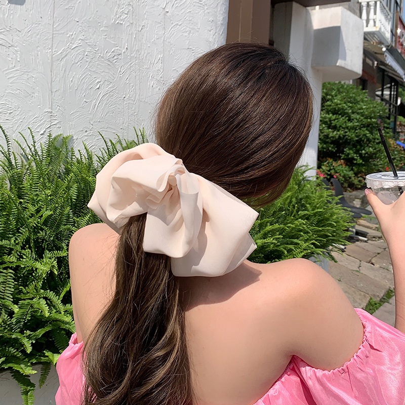 Kẹp Tóc Đính Nơ Vải Chiffon Thời Trang Cho Nữ