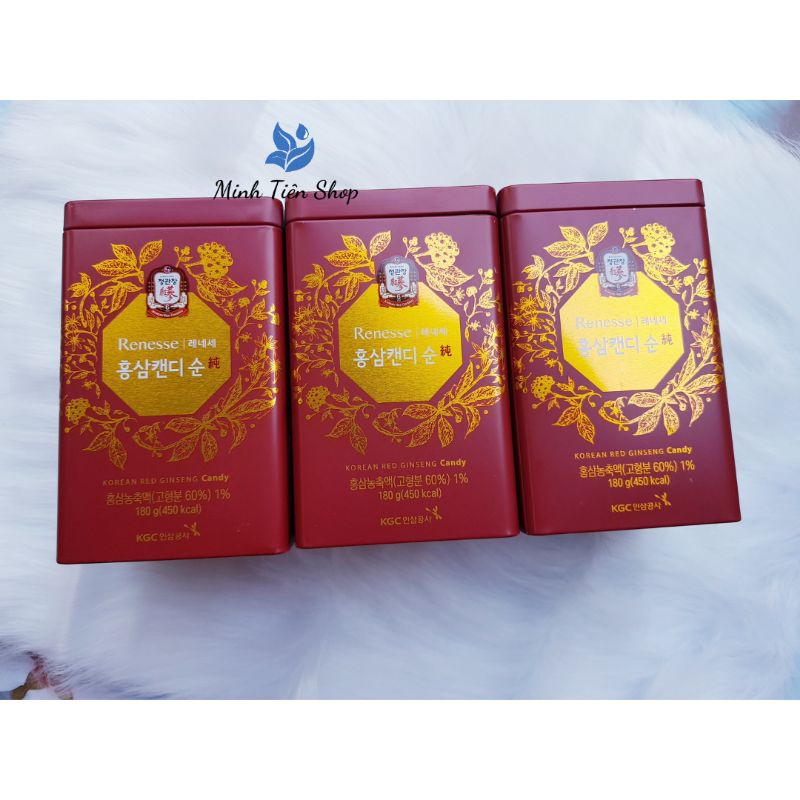 Kẹo Hồng Sâm KGC Cheong Kwan Jang Không Đường (Hộp Thiếc 180g)