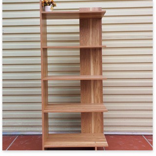 Kệ sách gỗ 5 tầng - kệ gỗ góc tường