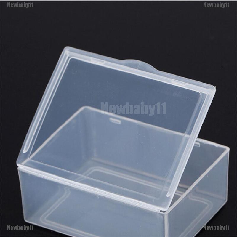 Set 5 Hộp Nhựa Trong Suốt Hình Chữ Nhật Đựng Đồ Đa Năng