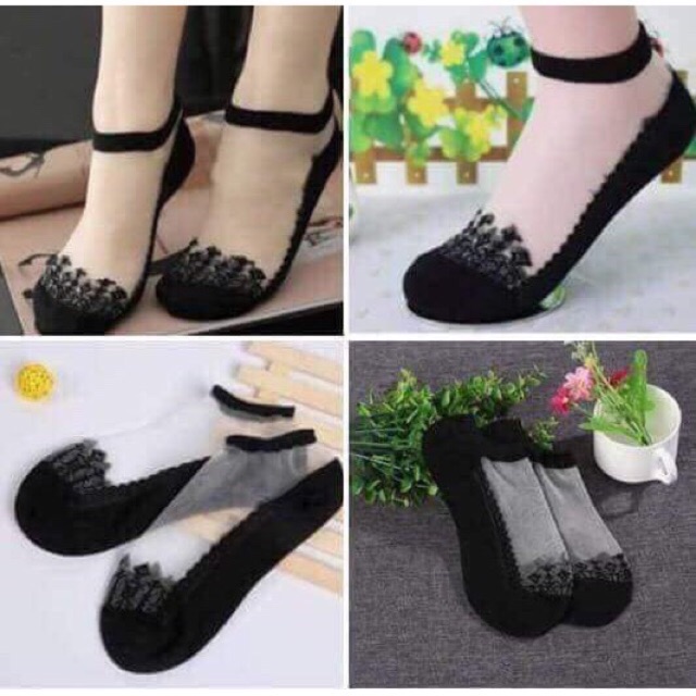 Set 10 Đôi Tất Hài Ren Công Chúa