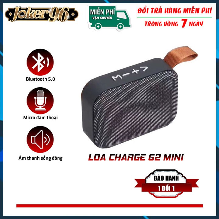 [Mã ELHACE giảm 4% đơn 300K] Loa bluetooth mini cầm tay Charge G2 nghe nhạc không dây hỗ trợ usb và thẻ nhớ