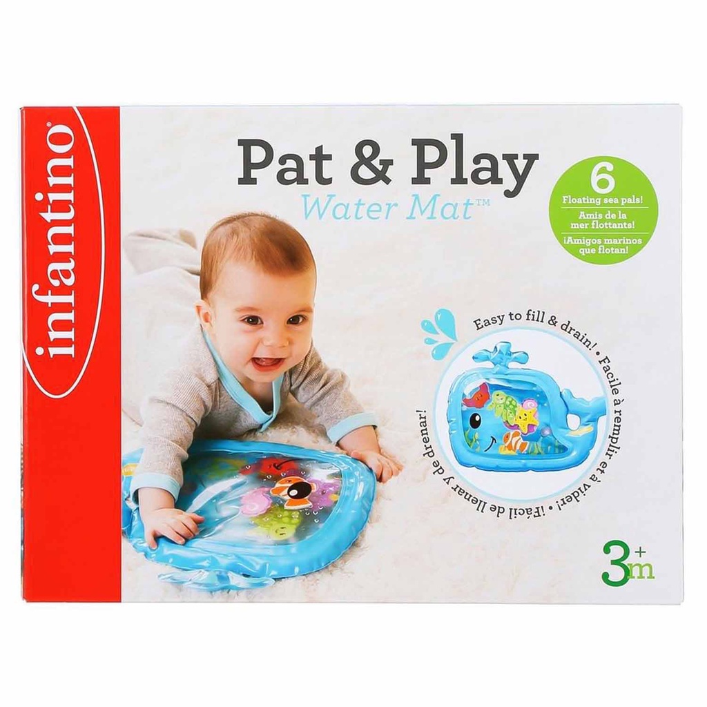 Thảm chơi nước Infantino cho bé giai đoạn tập lẫy từ 3 tháng tuổi