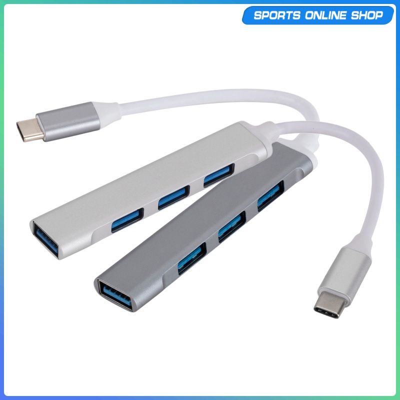 Bộ Chia 4 Cổng Usb 3.0 Vỏ Nhôm Cho Laptop Notebook | BigBuy360 - bigbuy360.vn