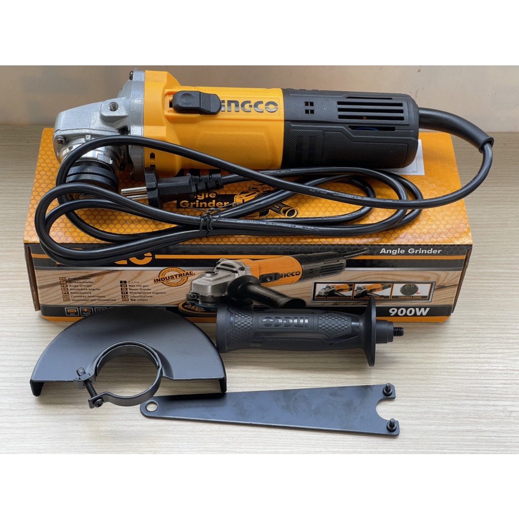 Máy mài góc cầm tay có điều tốc INGCO AG900285 220-240V, công suất 900W, đường kính đĩa mài 125mm vừa lưỡi cưa TSB111555