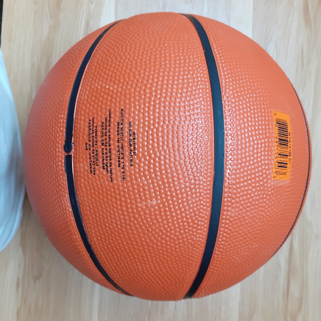 Bóng rổ size 7 & Size 6 màu cam các loại chữ Tặng Kim bơm