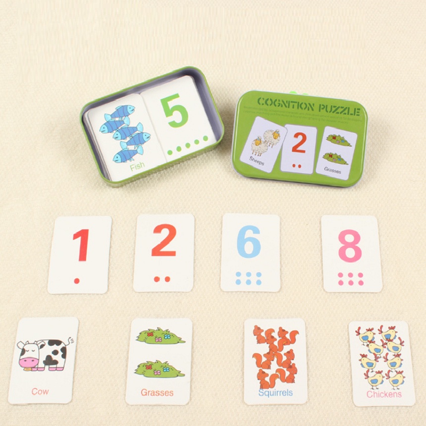 Bộ ghép hình 2 mảnh khởi đầu cho bé -4 chủ đề