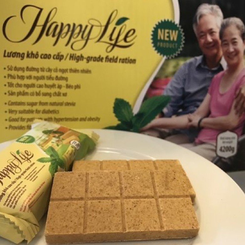 Lương khô ăn kiêng, ăn chay Happy life 70g tiện dụng