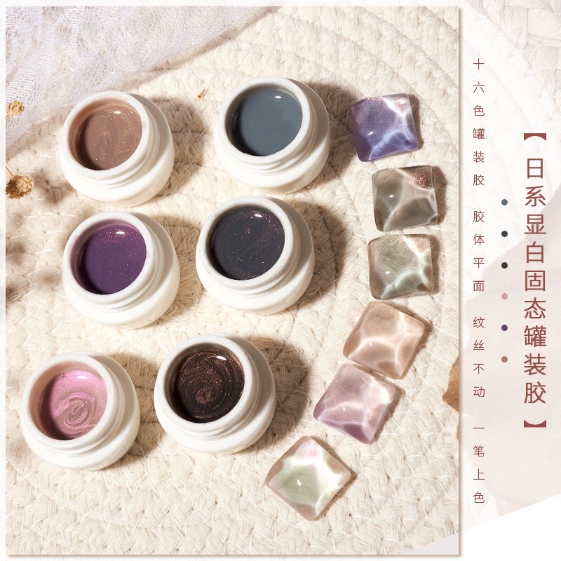 Sơn cream, sơn Gel nén Ngọc trai phong cách Nhật Bản cao cấp fullsize trang trí móng