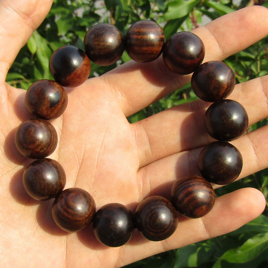 Vòng Tay Gỗ Mun Sọc