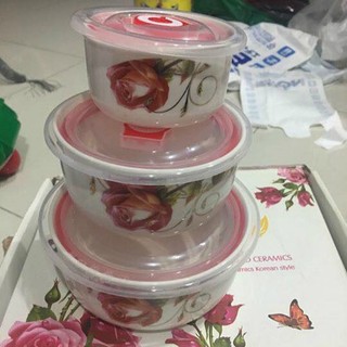 BỘ 3 TÔ SỨ CAO CẤP Gốm Sứ