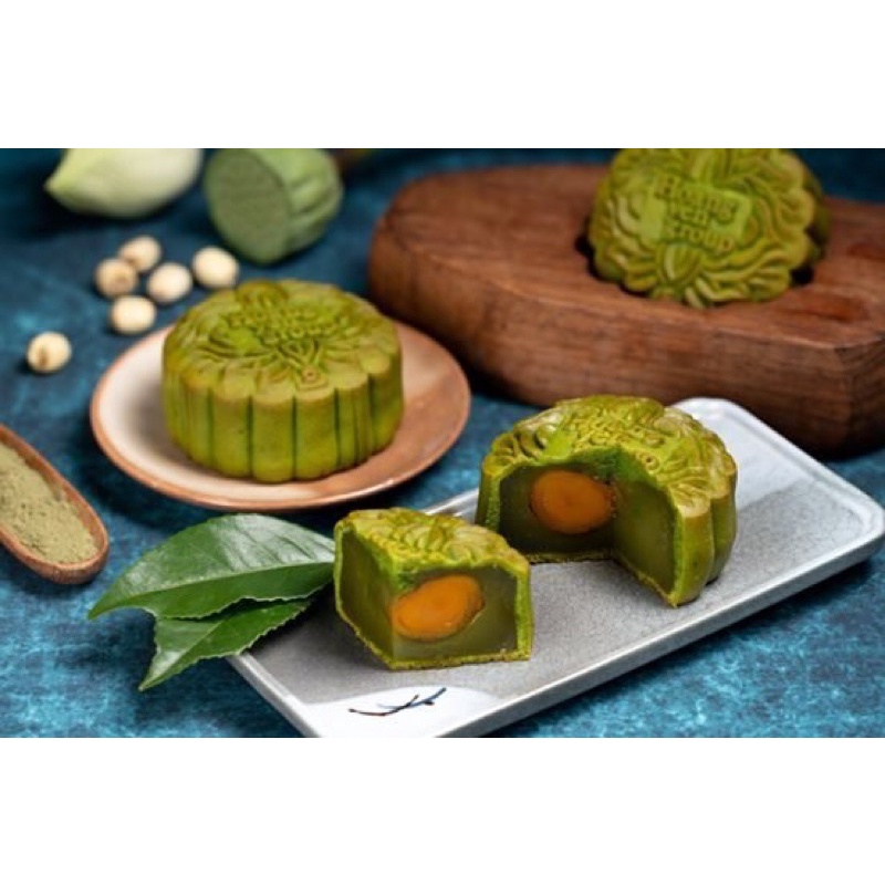 Bánh Trung Thu nướng, dẻo nhân Matcha 150g “ Tặng kèm bánh hình thú”