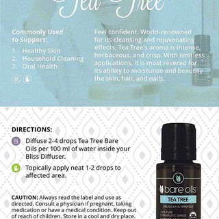 Tinh dầu tràm trà (tea tree) organic USDA