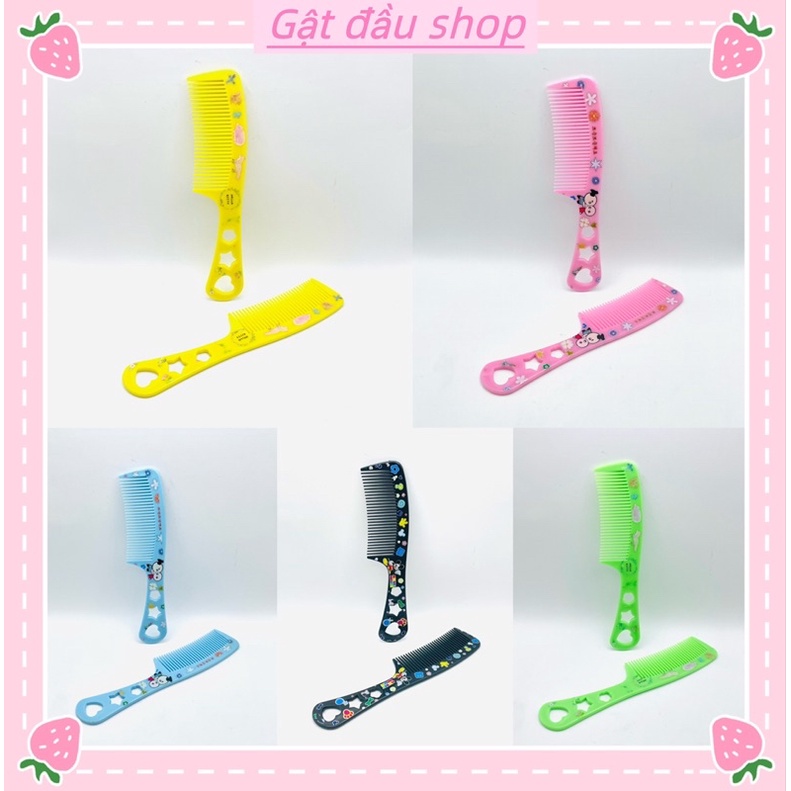 Lược Chải Tóc Gỡ Rối Cho Các Nàng Hình Hoa Sao Nhiều Màu Tiện Lợi