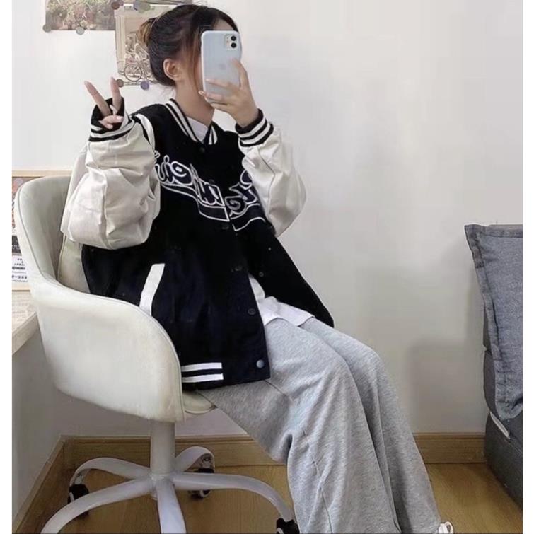 Áo khoác gió bomber BLO phối tay 2 lớp T