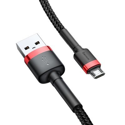 Cáp sạc nhanh Micro USB 2 Mặt  Baseus CAMKLF-C91 dài 2 mét hỗ trợ 1.5A - Hàng Chính Hãng bảo hành 24 tháng