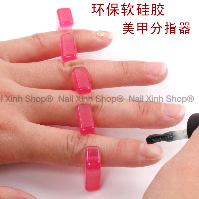 Kẹp tách ngón tay,chân (silicon), dụng cụ chuyên sử dụng khi sơn móng, sơn gel, vẽ nail