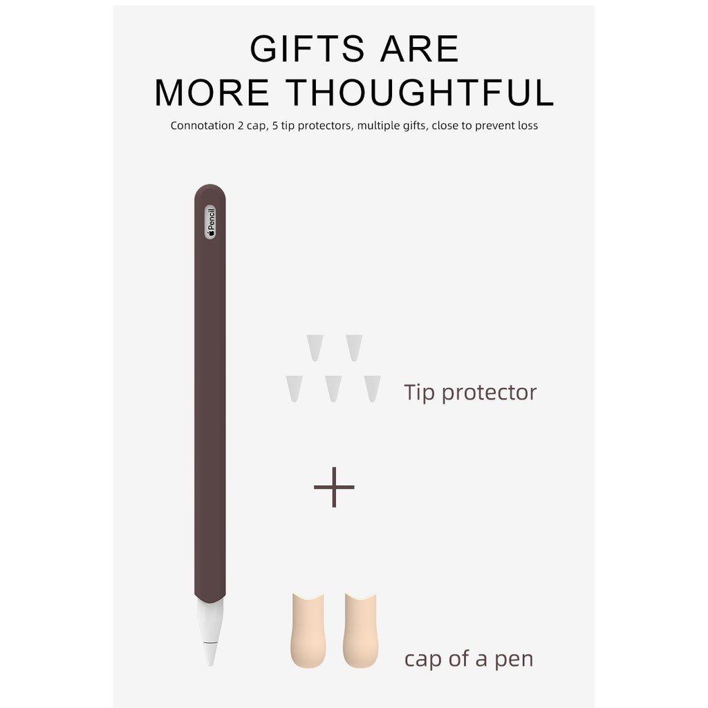 Vỏ silicon bảo vệ bút cảm ứng Apple 1st generation/2 st generation tiện dụng | BigBuy360 - bigbuy360.vn