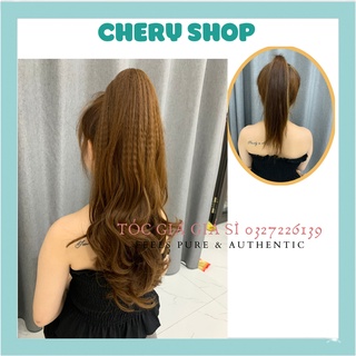 Tóc giả ngoặm xoăn đuôi 💄 FREESHIP 💄 tóc giả ngoặm xoăn dợn đuôi dài n46