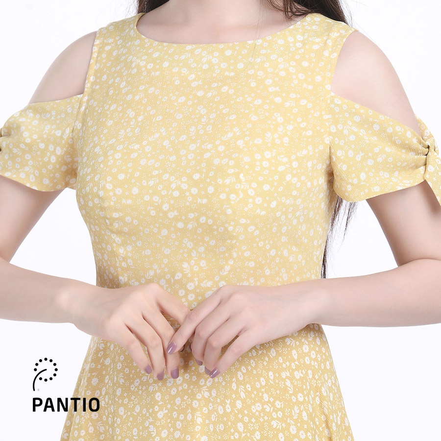 Đầm dạo phố phối hoạ tiết hoa nhẹ nhàng FDP32264 - PANTIO
