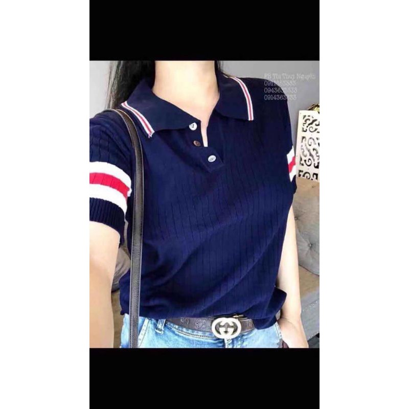 Áo len khuy cổ viền hàng QC