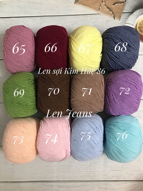 Len Jeans YarnArt ( từ màu 81-91)