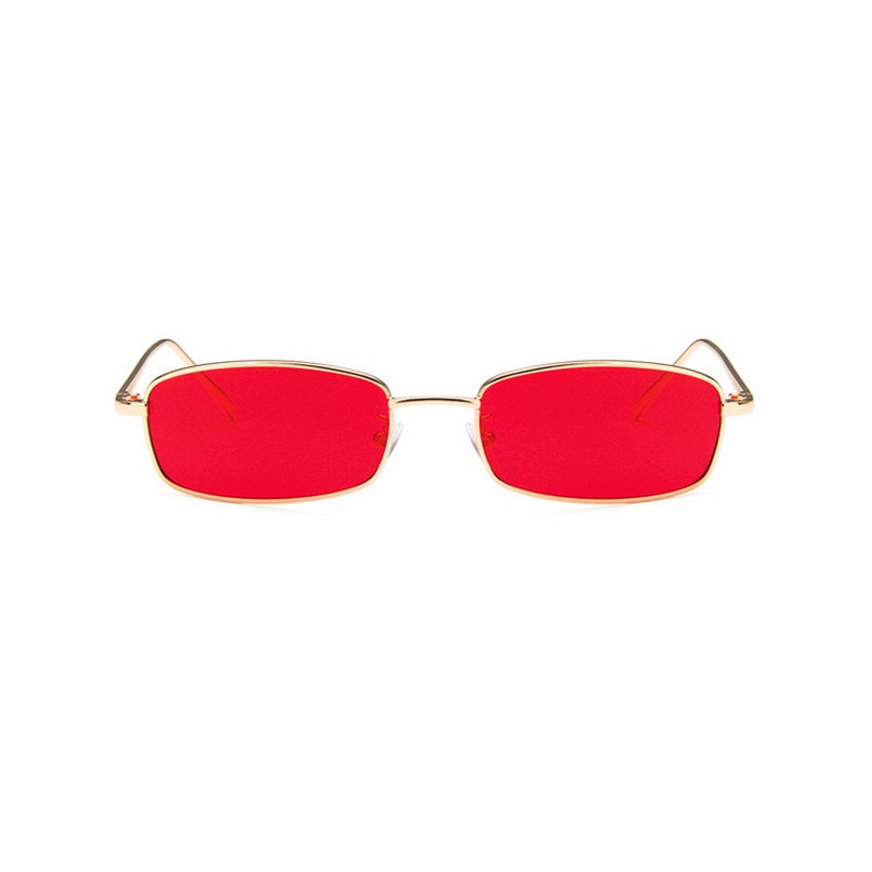 Feng Fan The Same Metal Punk Texture Simple Rectangular Glasses Sunglasses Rap Tide Cool Bungee Glasses Sunscreen
