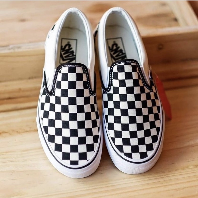 [Chính Hãng ] Giày Vans Slip on Checkerboard, thanh lịch