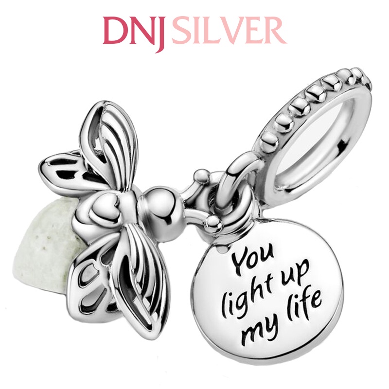Charm bạc 925 cao cấp, hàng chuẩn bạc - Charm Glow-in-the-dark Firefly thích hợp để mix vòng tay charm - DN286