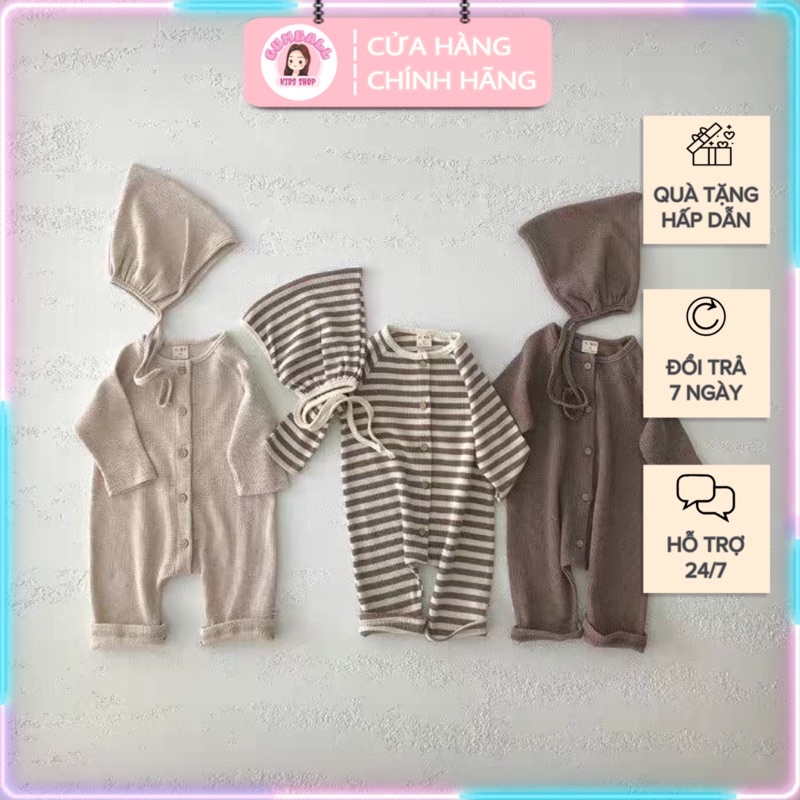 Set Nỉ Thu Đông Body Sơ Sinh Cho Bé Trai Và Bé Gái Từ 3 Đến 13 Kg Gumball Shop