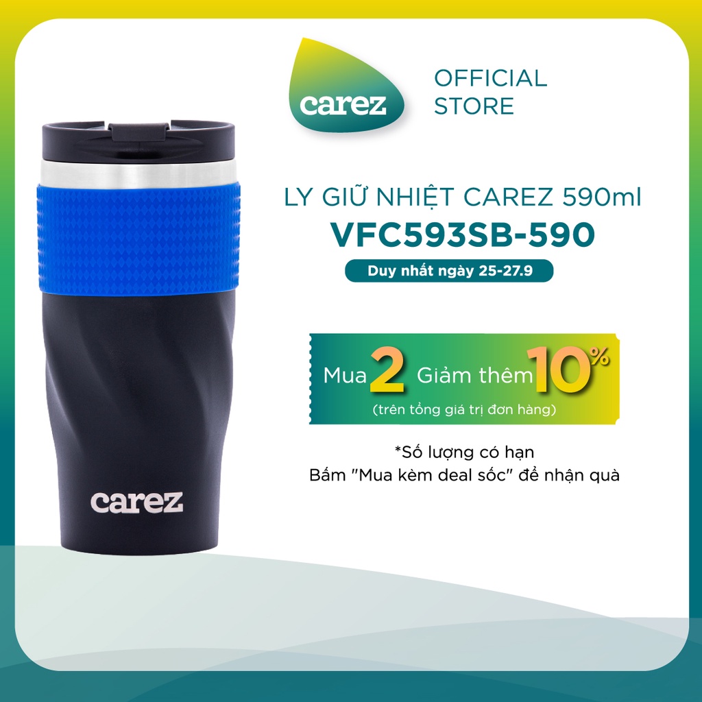 LY GIỮ NHIỆT CAREZ TO GO 590ML VFC593SB-590 màu xanh navy