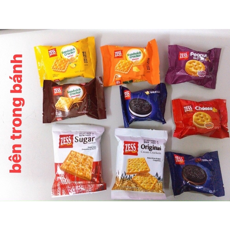 Bánh Quy ZESS Tổng Hợp 9 Vị Bánh Bịch 450g