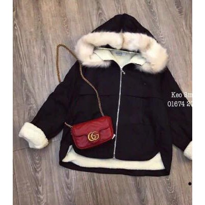 Áo Khoác Nữ Chất Liệu Kaki Lót lông Cao Cấp | BigBuy360 - bigbuy360.vn