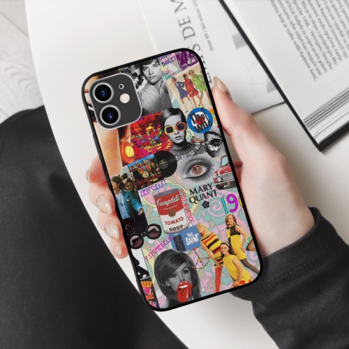 Ốp lưng iphone SAMSUNG hình Mary Quant 1960 Tomato Soup collage art cubism  cho các dòng iPhone PAP20210877