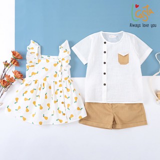 Bộ thô linen cúc lệch siêu mát Lcasta