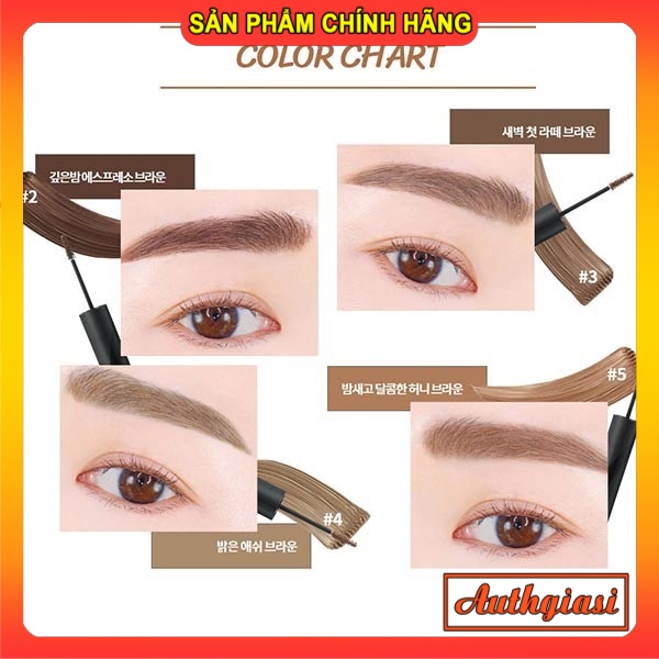 Mascara Chuốt Lông Mày INNISFREE Skinny Brow siêu mảnh đổi màu chân mày