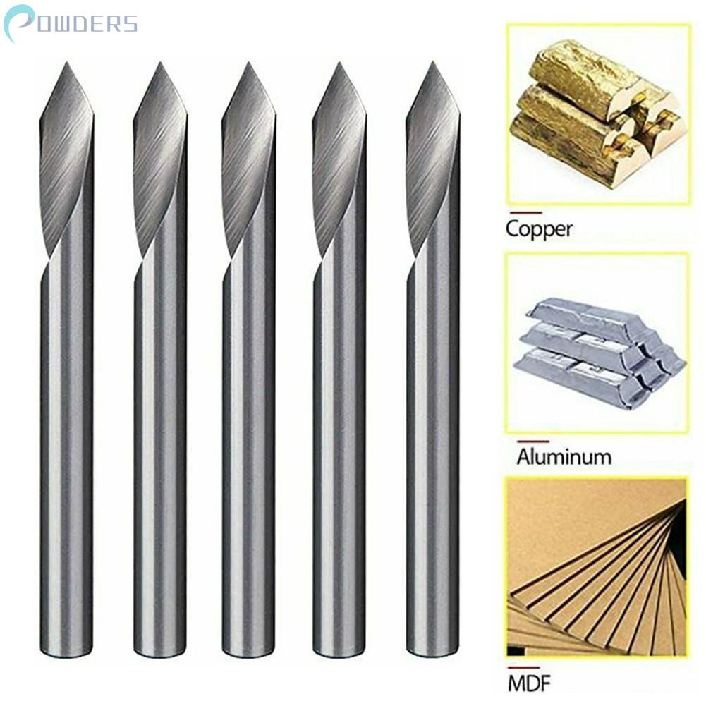 Milling Cutter Tool Tungsten Steel 1/8 &quot;Shank 36mm 5pcs Bits Bottom CNC【Discount】