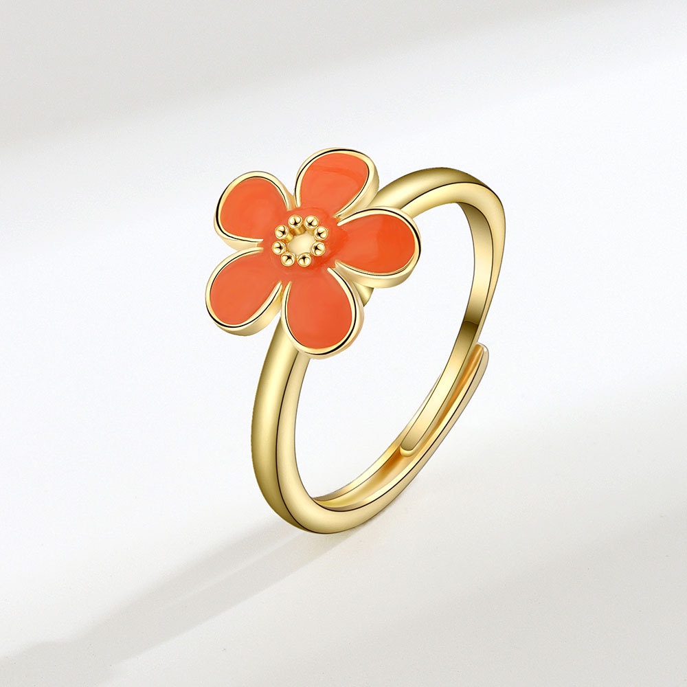 Nhẫn Họa Tiết Hoa Cúc Xinh Xắn Thời Trang Cho Nữ