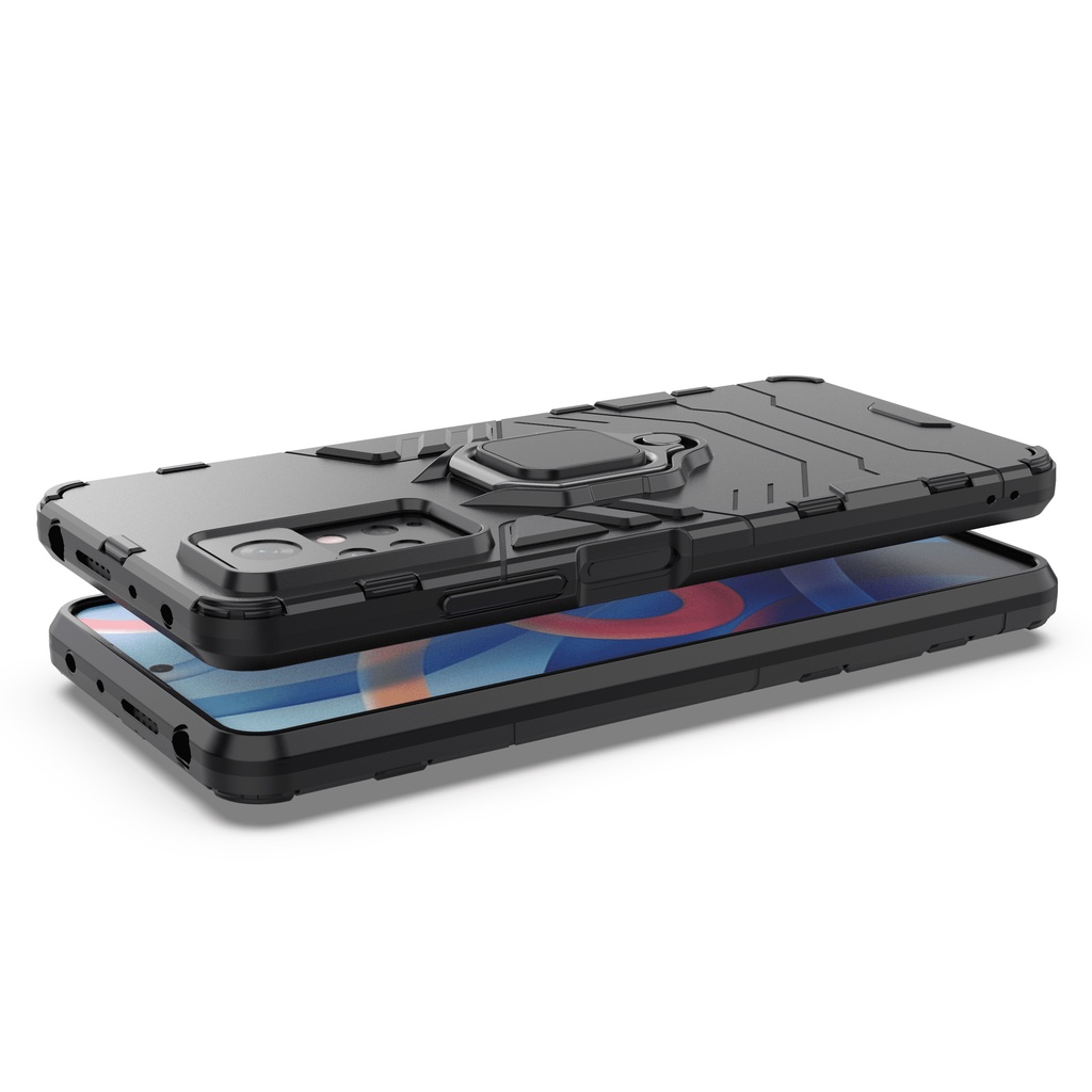 Ốp lưng Redmi Note 11 Pro / Note 12 Pro 5G chống sốc Iron Man Iring cao cấp siêu bền giá đỡ xem phim
