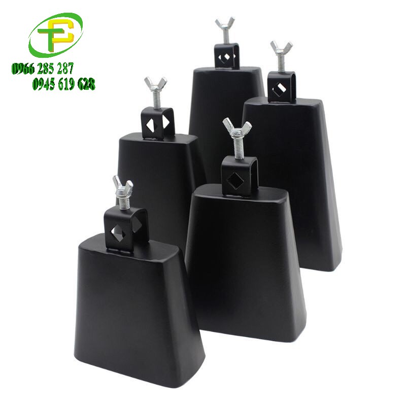 Chuông mỏ Đài Loan chơi trống jazz,chuông sắt dài 20cm