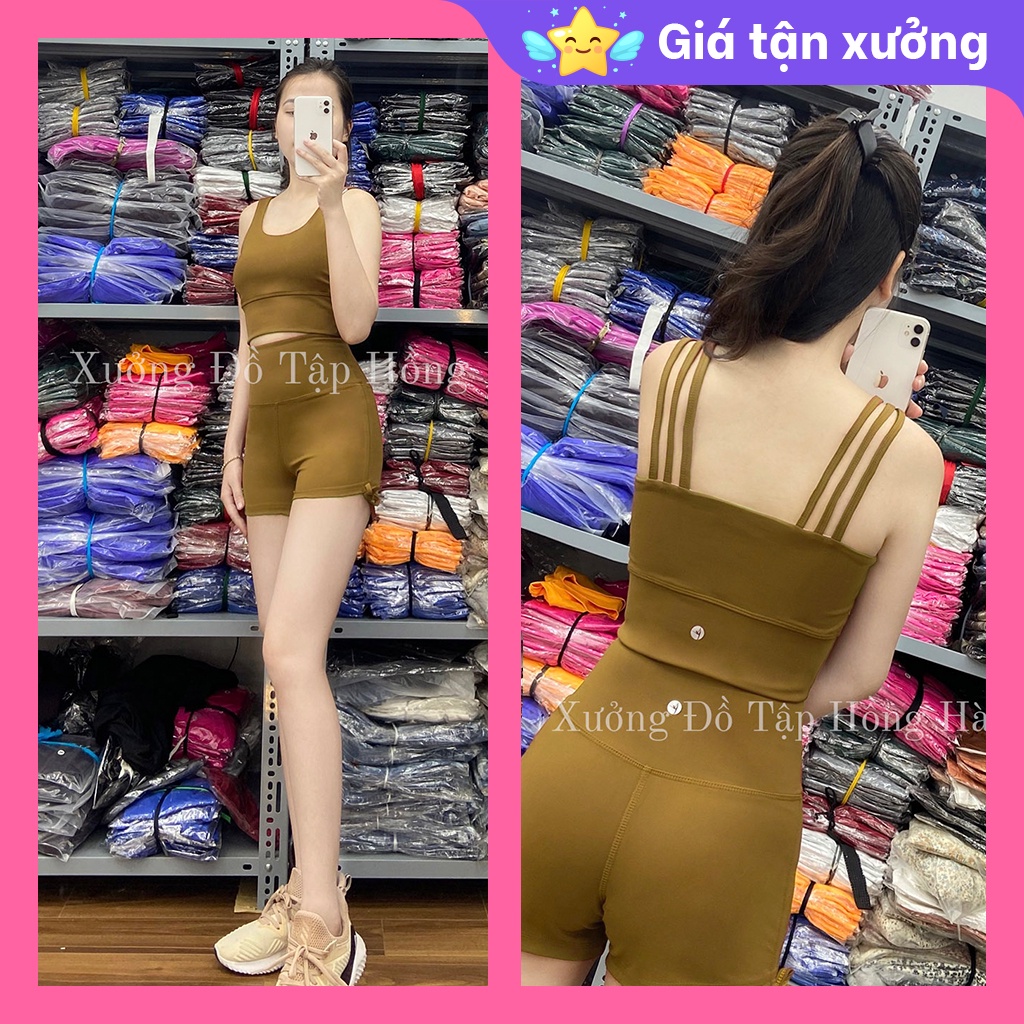 [Mã SKAMLTSM9 giảm 10% đơn 99K] ✅ Ảnh Thật 100% - Mặc Là Mê ✅Bộ đùi tập GYM nữ đa năng - Yoga nữ - Set tập đùi lưng dây