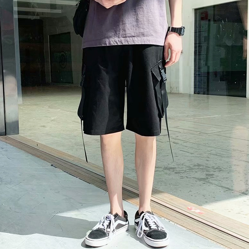 ✦AFFLIGA✦Quần Short Thể Thao Ống Rộng Thời Trang Mùa Hè Phong Cách Hàn Quốc Cho Nam